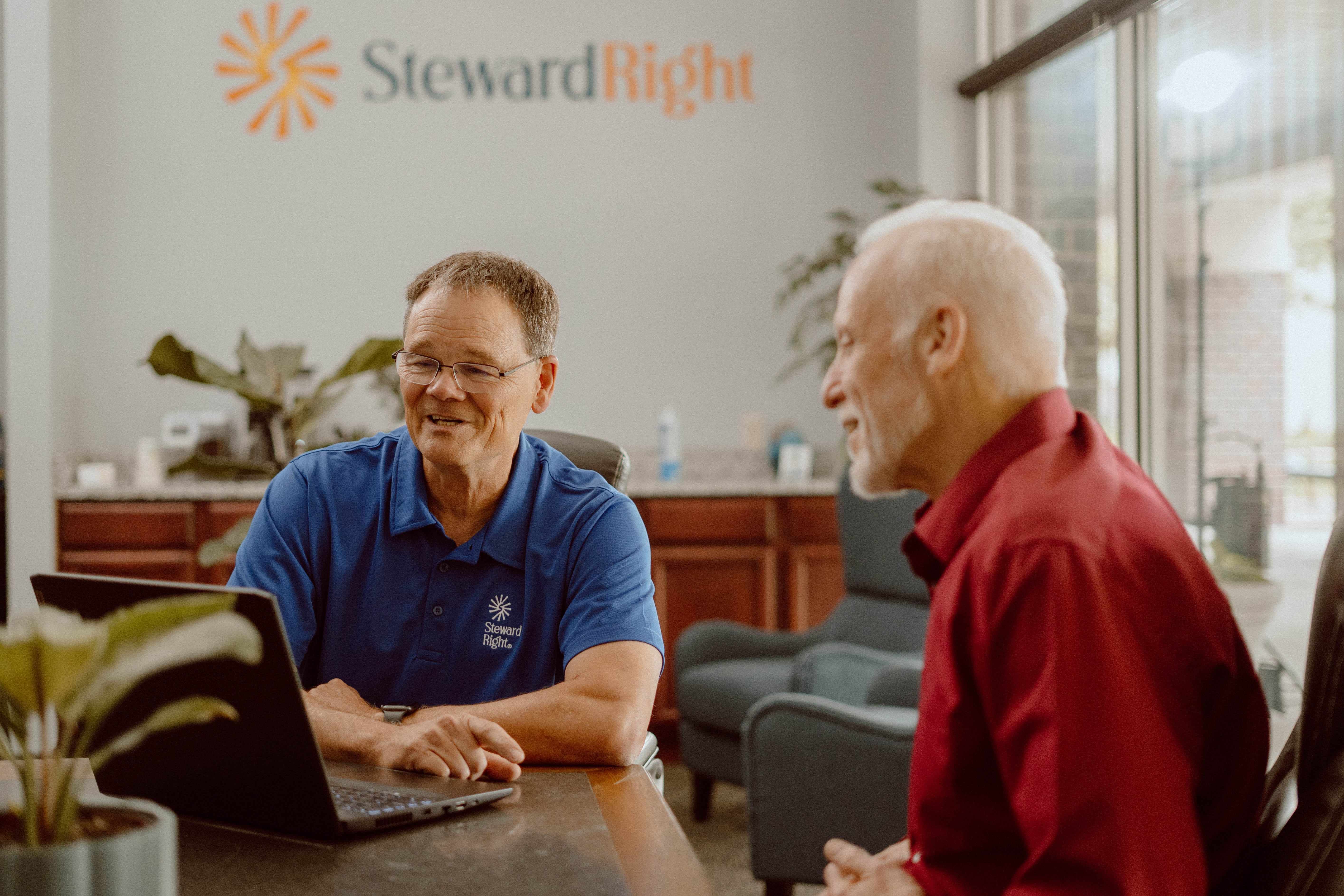 StewardRight advisor meeting with client